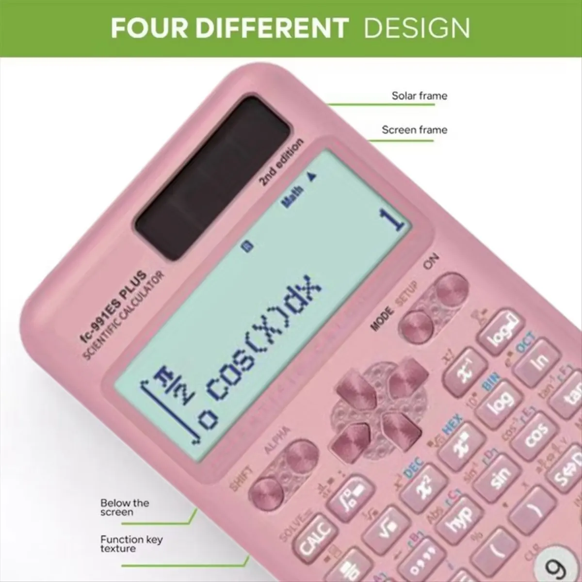 AA80 991ES PLUS-2nd Scientific Calculator 417 Functions Solar Functional Calculator for School Students and Teachers Blue