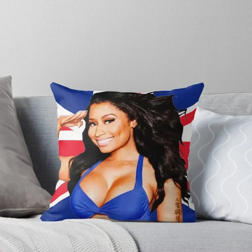 

Nicki Minaj Union Jack UK Flag Throw Pillow New year pillowcases for sofa cushions Sofa Cushions Cover pillow