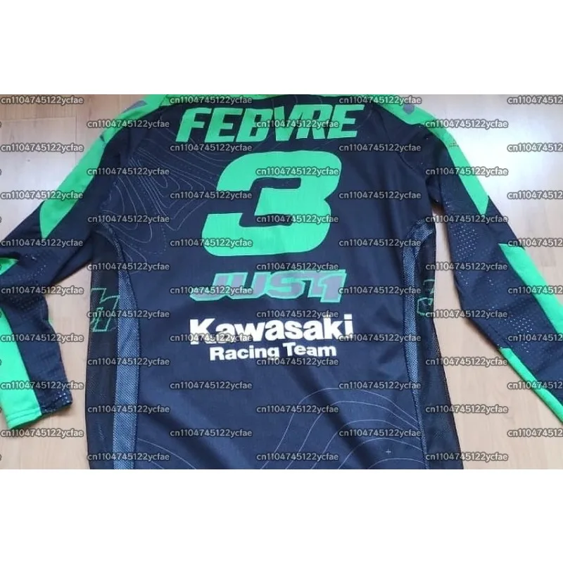 

# 3 Romain Febvre 25/26, новый мотоциклетный трикотаж Kawasaki, мужской костюм для мотокросса, большой дышащий спортивный топ