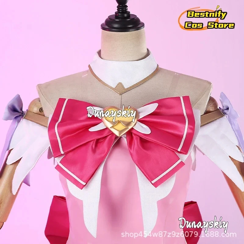 

A;6\h,CosplayGame OW Juno Cosplay Costumes Pink Magic Girl Sweet princess Lolita Women's Dresses Anime Outfits Wig Sho3'd,5;h.9/