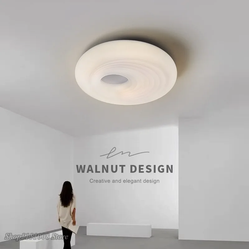 2022 New Rotomolded Donut Ceiling Light Bedroom Creative Round Hanging Ceiling Lustre Children Room Lamp Home Decor Led Light