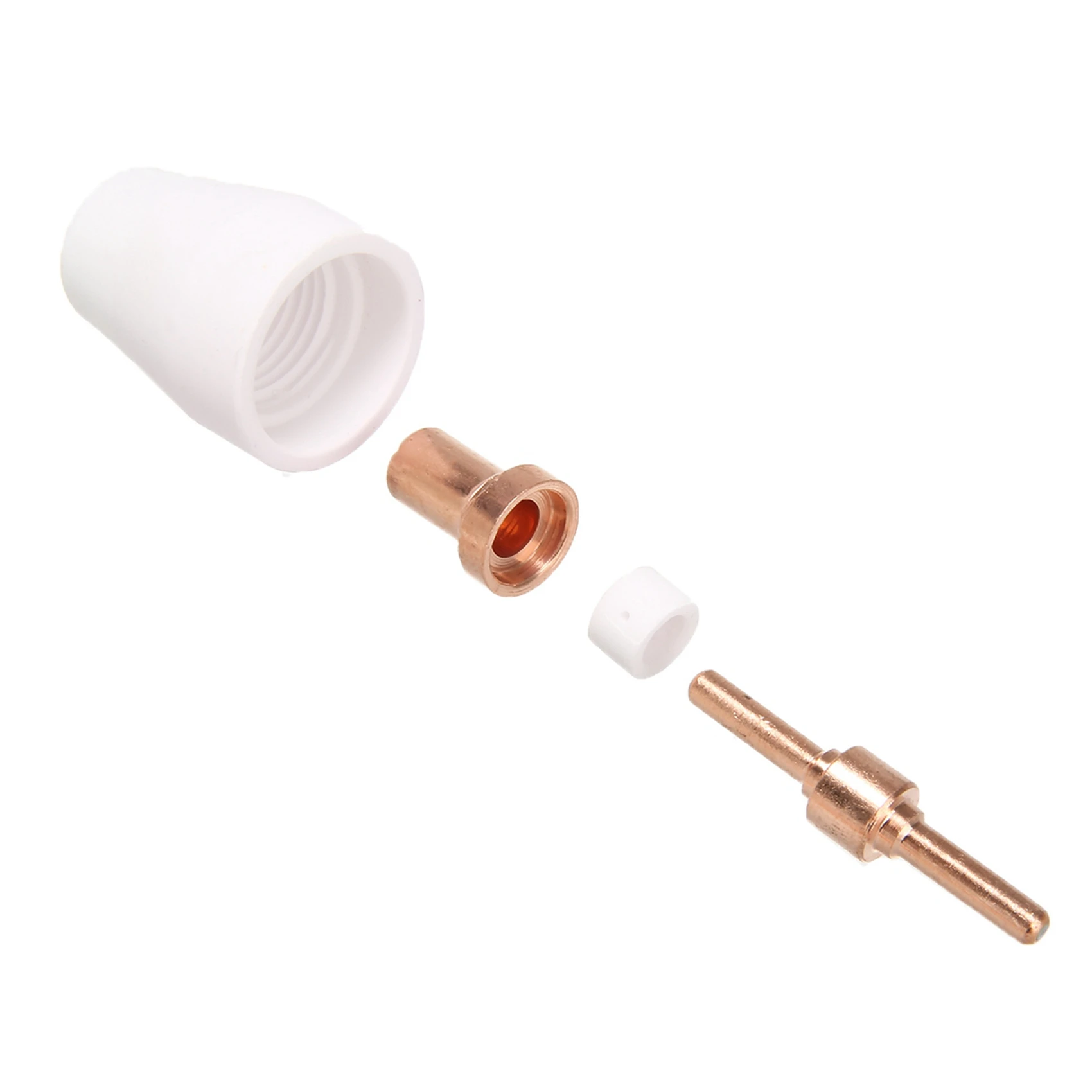 

ABAH-130Pcs Plasma Cutter Tip Electrodes & Nozzles Kit Consumable Accessories For PT31 30 40 50 Plasma Cutter Welding Tools