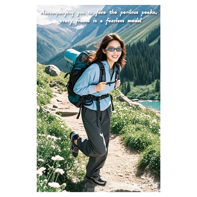 Óculos de sol com câmera A37T-Wifi Óculos inteligentes grande angular 170 °   Câmera para ciclismo/condução/ao ar livre