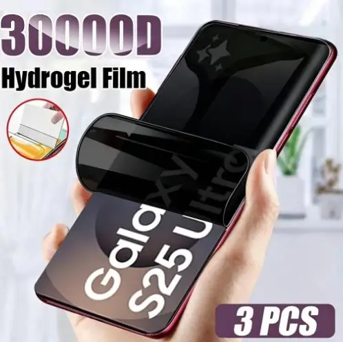 3Pcs Privacy Hydrogel Film for Samsung Galaxy S25 S24 S23 S22 S21 Ultra Plus S21 S20 S10 Note 20 10 S8 S9 Screen Protector