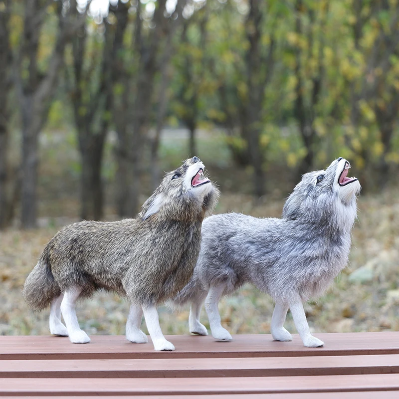 

Simulation Wolf Model Plastic & Furs Wolf Handicraft,Decoration Home Decoration Gift P1567