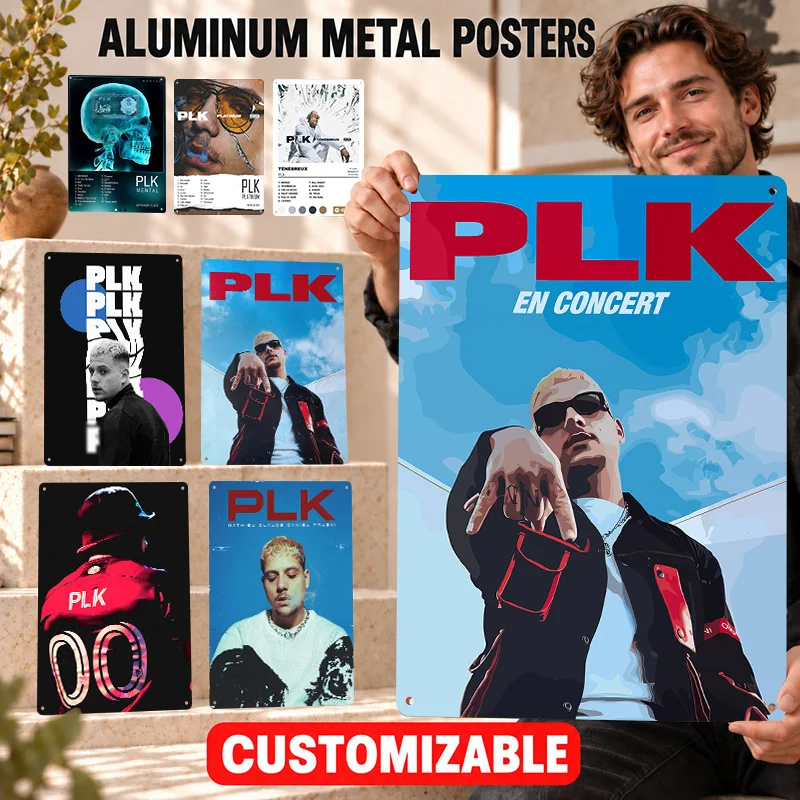 PLK Printed Posters Bold Decorative Graphic Creative Workspace Wall Art Personalized Aluminum Metal Sign Gift For Music Lovers