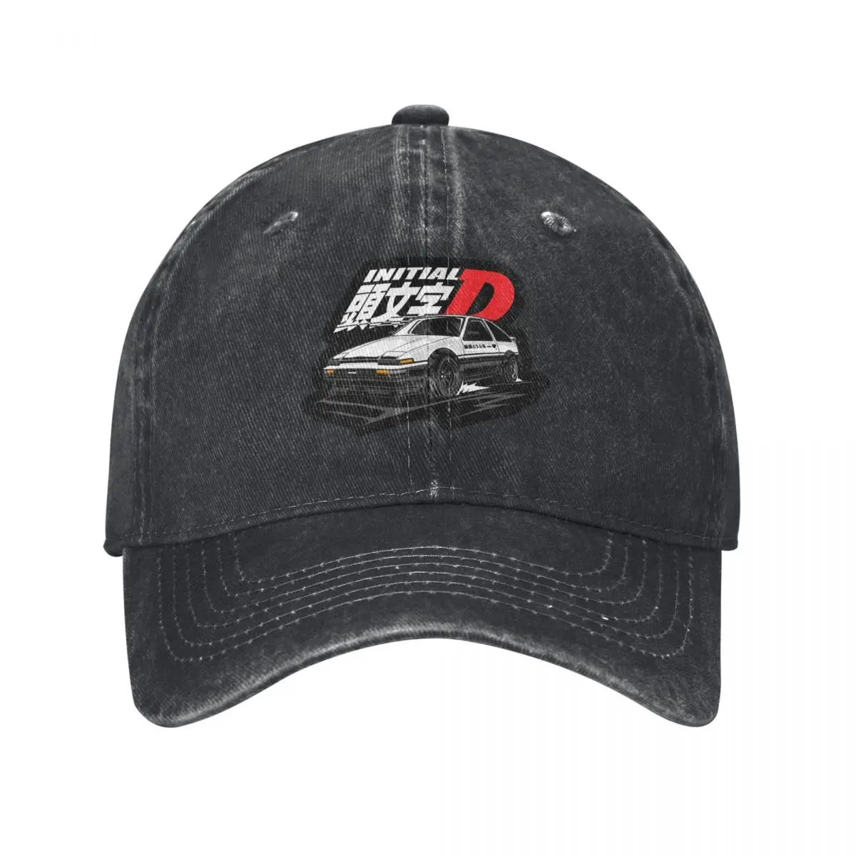 Anime Drift AE86 Initial D  Baseball Caps Fashion Denim Hats Outdoor Adjustable Casquette Streetwear Baseball Cowboy Hat