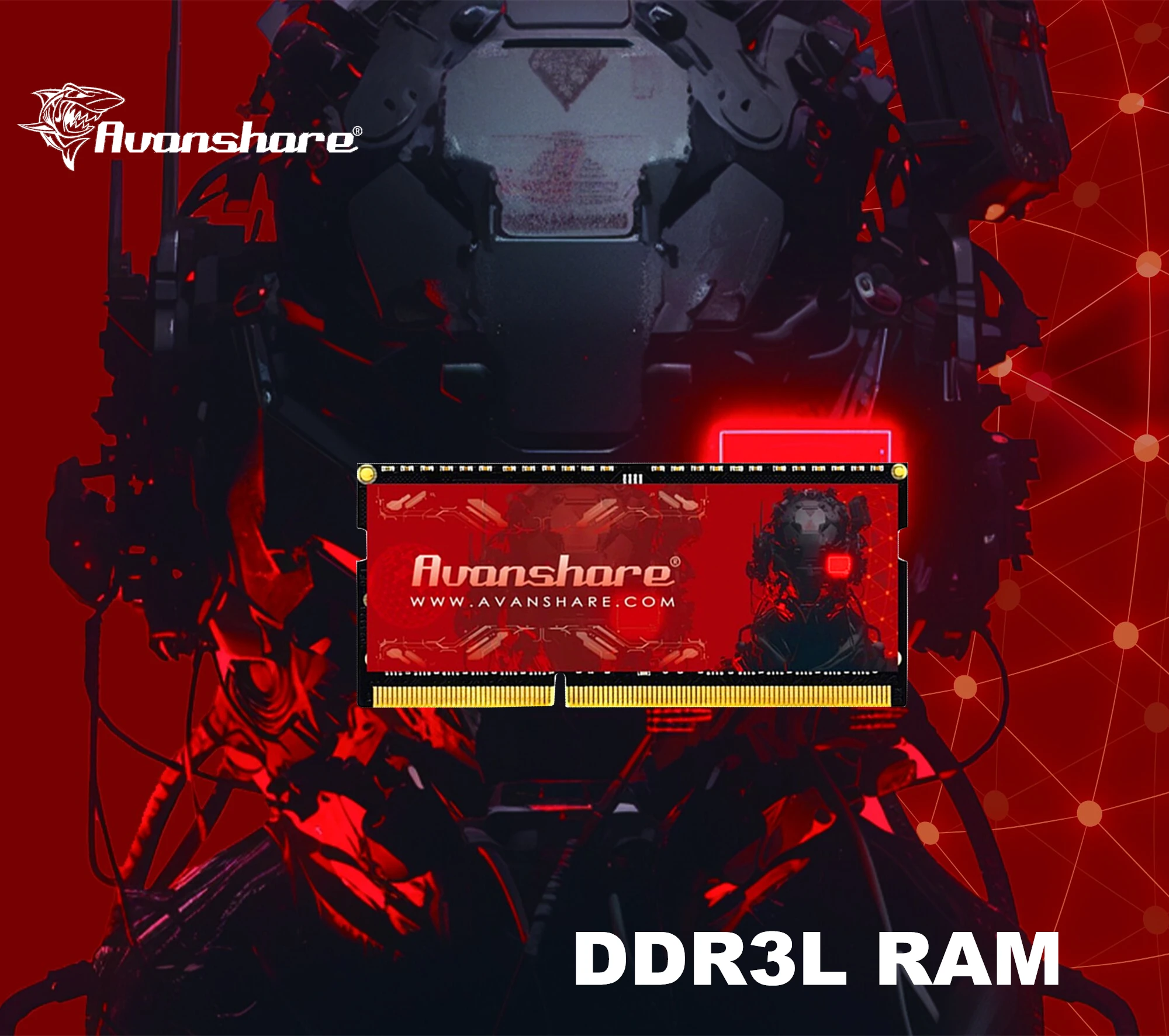 

Avanshare Memory Ram DDR3 DDR3L 8GB 4GB 1600Mhz 1333mhz 1.5V 1.35V SO-DIMM Memory Support Laptop Notebook Computers ARN300X2