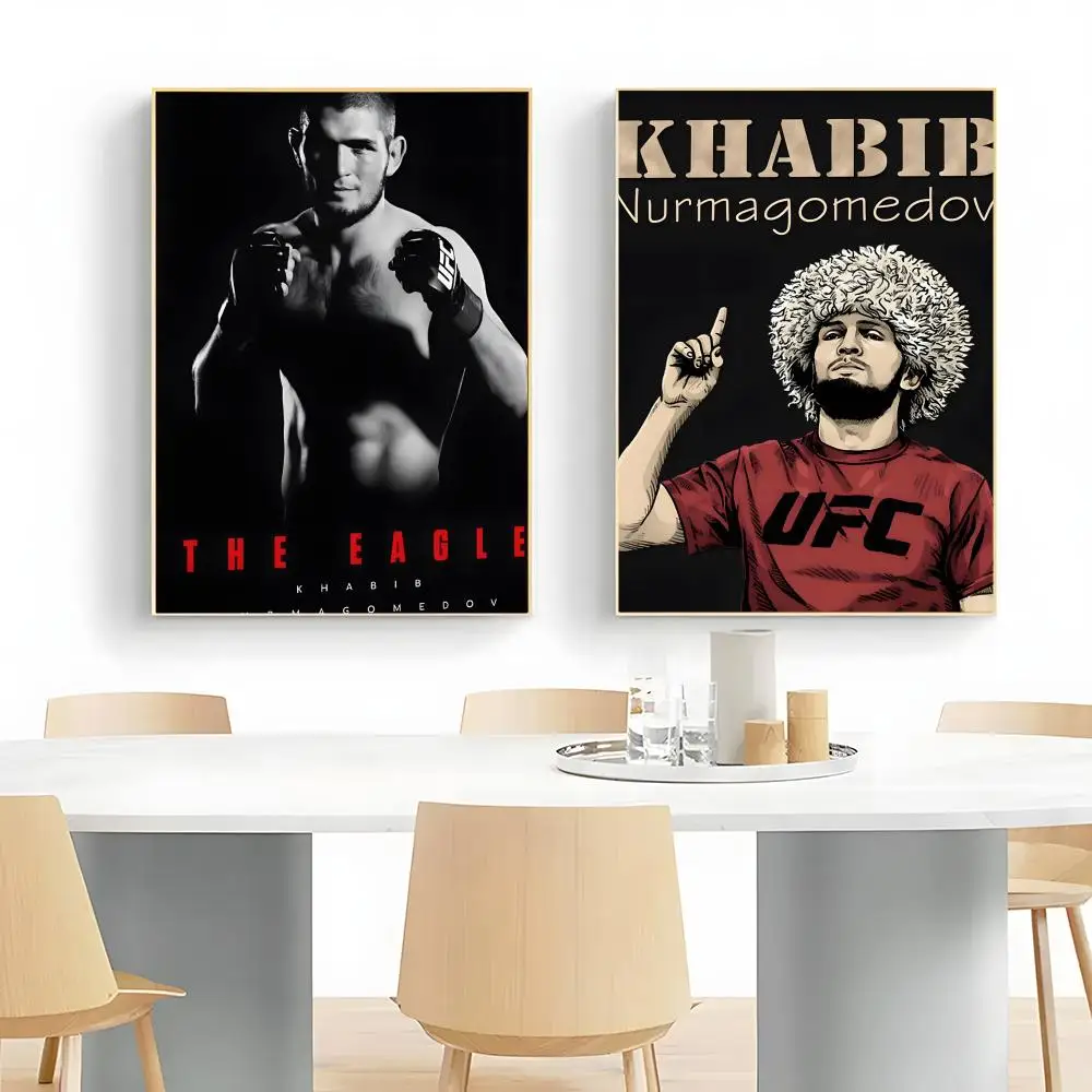 fighter dominant Boxing K-Khabib Nurmagomedov Poster Wall Art Print Poster Decorative Mural Home Decor Gift Unframed