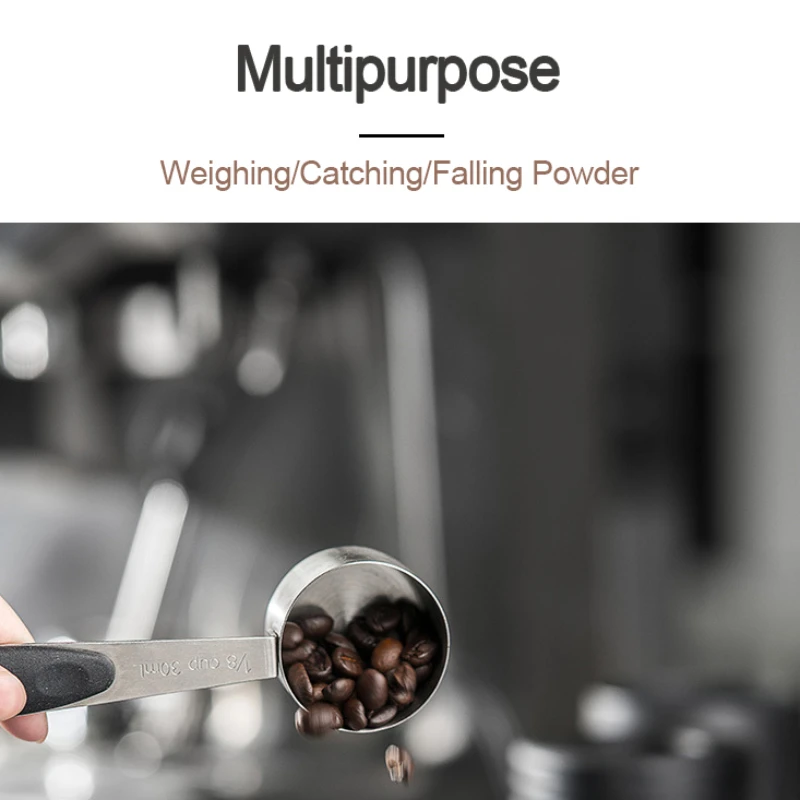 Stainless Steel Coffee Dosing Cup Home Espresso Cups Coffee Machine Handle Powder Catch Mugs Barista Accessories 51mm 53mm 58mm