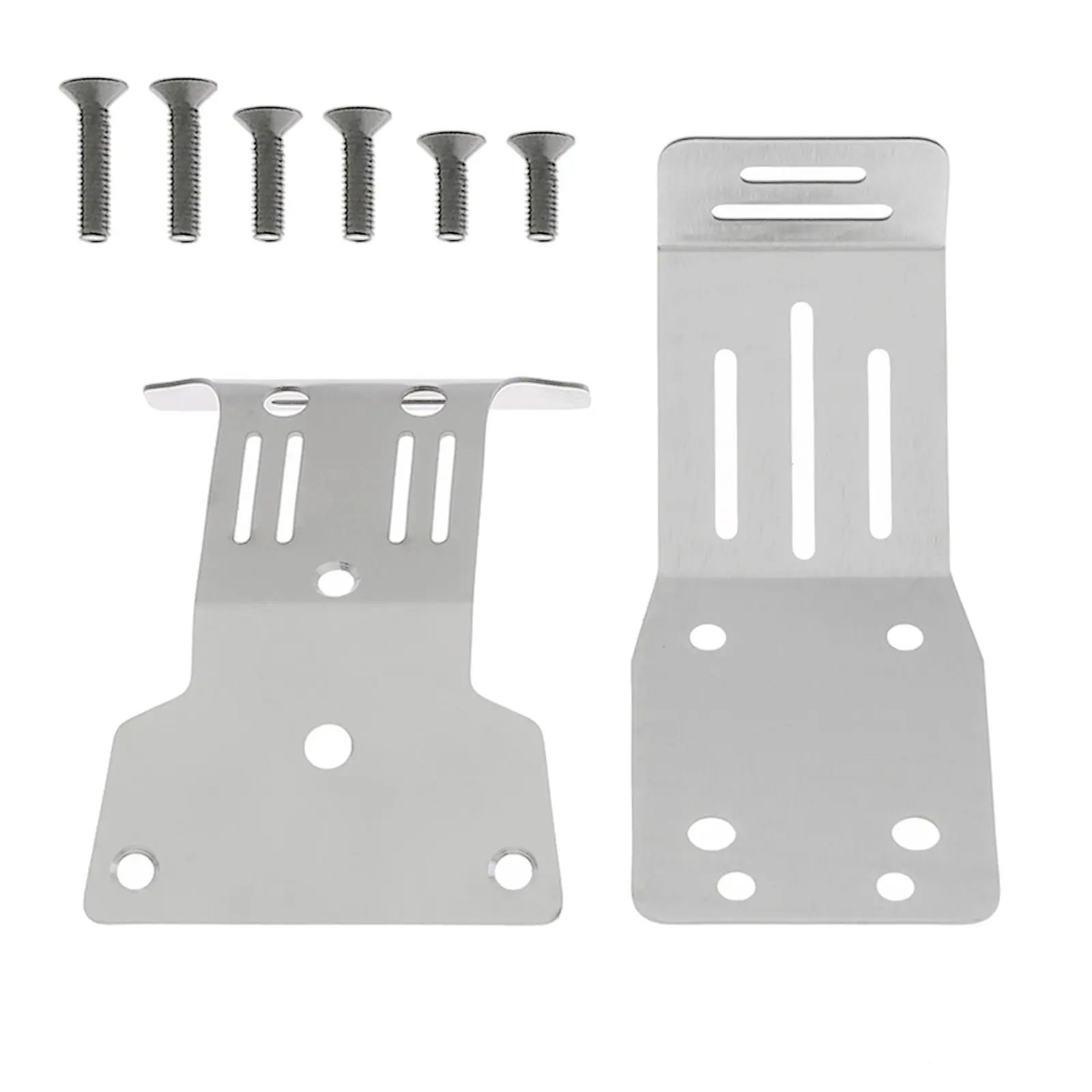 Precision-Cut Stainless Steel Guard - Underbody Armor for Tamiya DT04 (58741) RC"