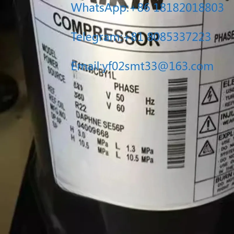 Air Conditioning Refrigeration Compressor JT160BCBY1L JT125BCBY1L HVAC Cooling System Maintenance Replacement Spare Power Parts