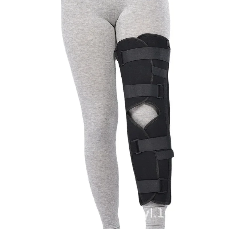 Medical Knee Joint Fixation with Knee Fixation Brace Reinforced Postoperative Fracture Sprain Splint Knee Cap