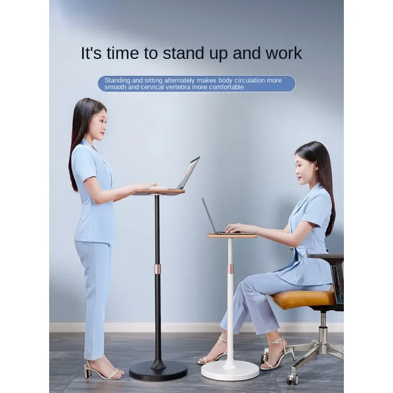 

Height-Adjustable Laptop Stand and Standing Desk with Bonus Phone/Tablet Holder