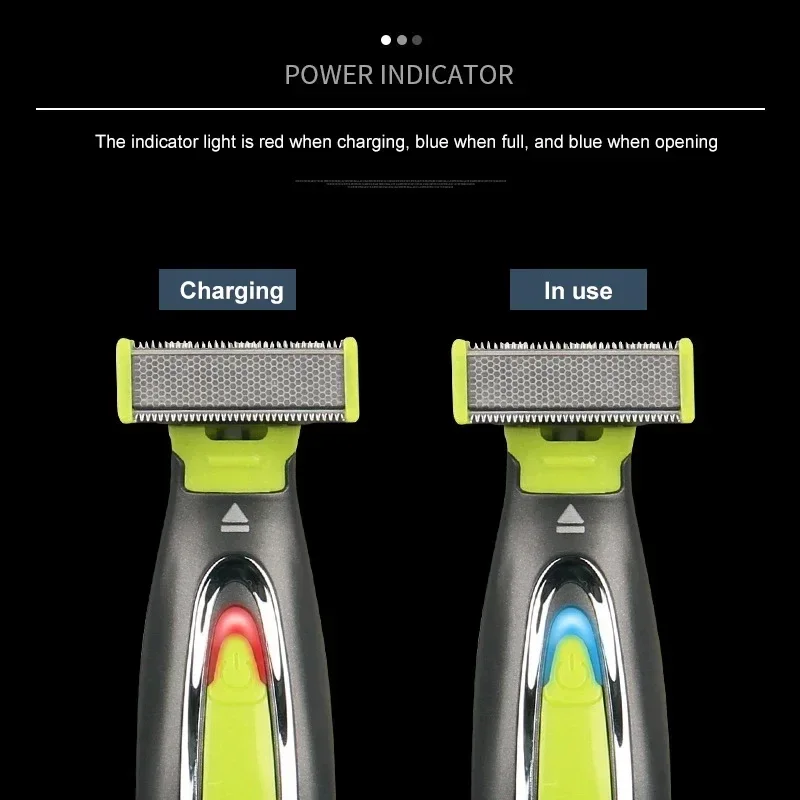 Electric Shaver Portable Full Body Trimmer USB T Shaped Blade Razor For Beard Armpit Washable For Men Women