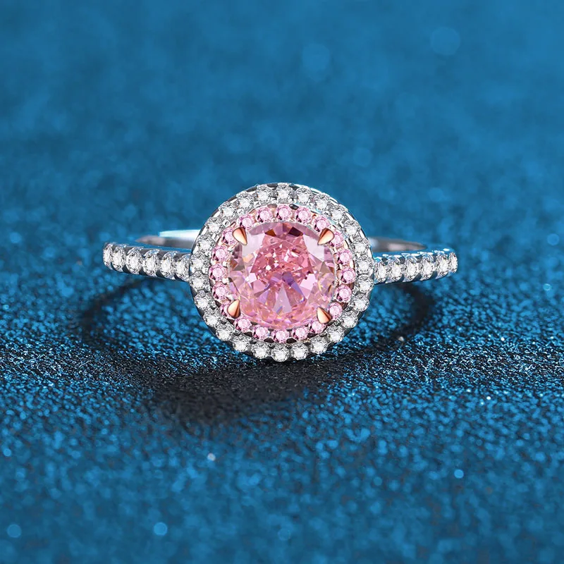 

Роскошное твердое платиновое кольцо PT950 с порошком ледяного цветка и бриллиантом, кольцо с белым бриллиантом 3,5 карата, женское кольцо с бриллиантом и муассанитом