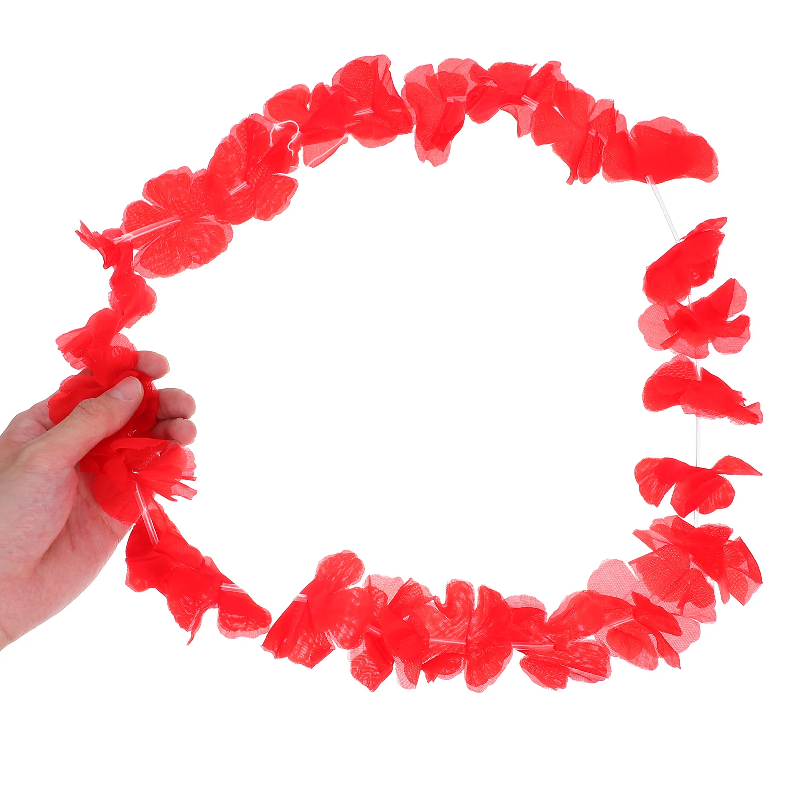 

50pcs Hawaiian Leis Garland Flower Necklace for Wedding Party Decoration Lightweight Comfortable Beach Luau Theme