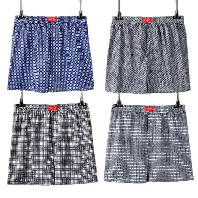 Cueca boxer solta para homem, cueca de praia para casa, boxers masculinos de tamanho grande, shorts legais, verão, calcinha masculina