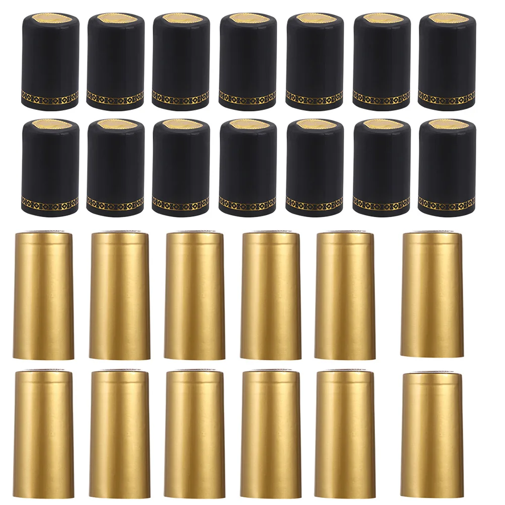

100pcs PVC Heat Shrink Capsules Bottle Sealing Film Classic Look Suitable Most Bottles Kitchen DIY Shrink Wrap