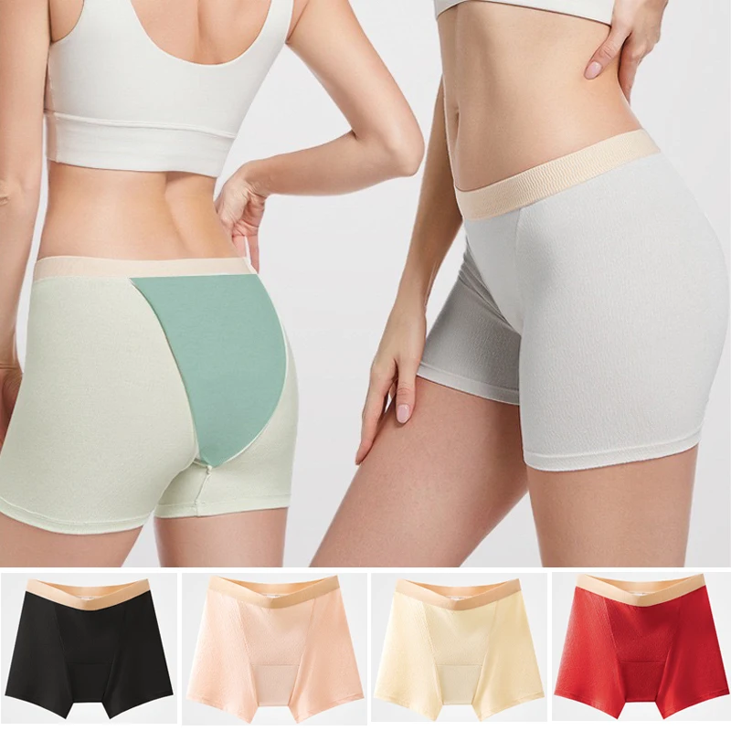 1pcs Women's Safety Pants Physiological Underwear High Waist Shorts Panties For Women Plus Size No Trace Leggings Safety Panty