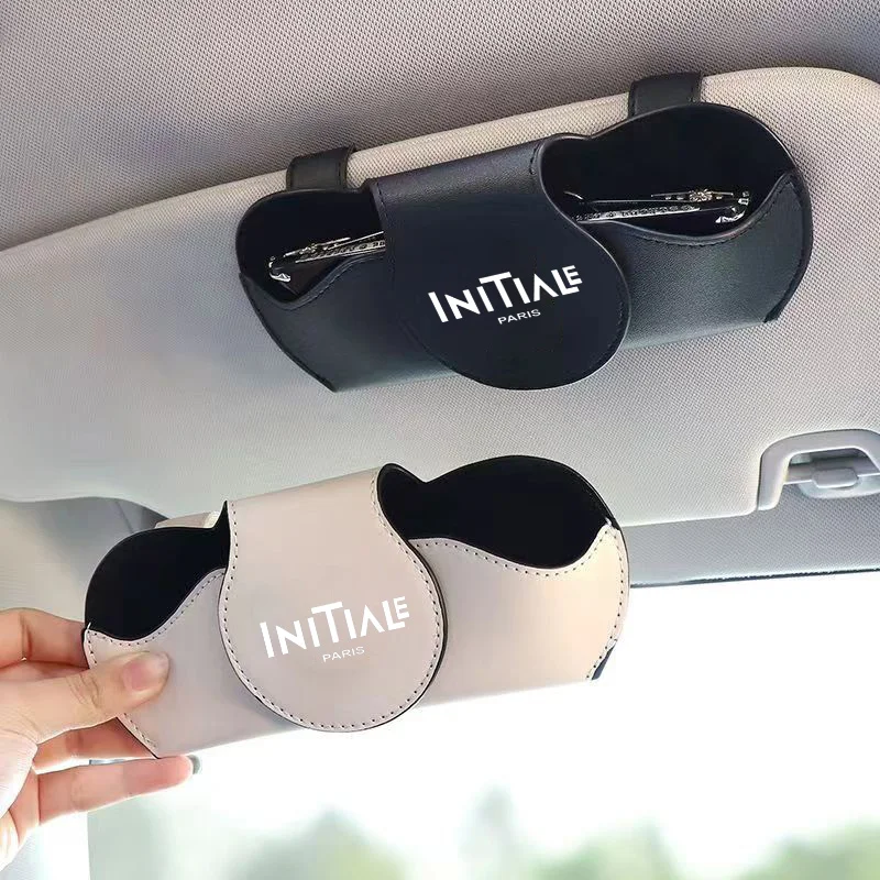 Car Glasses Case Auto Sun Visor Glasses Holder Sunglasses Storage Box Clip For Renault Initiale Paris Accessories