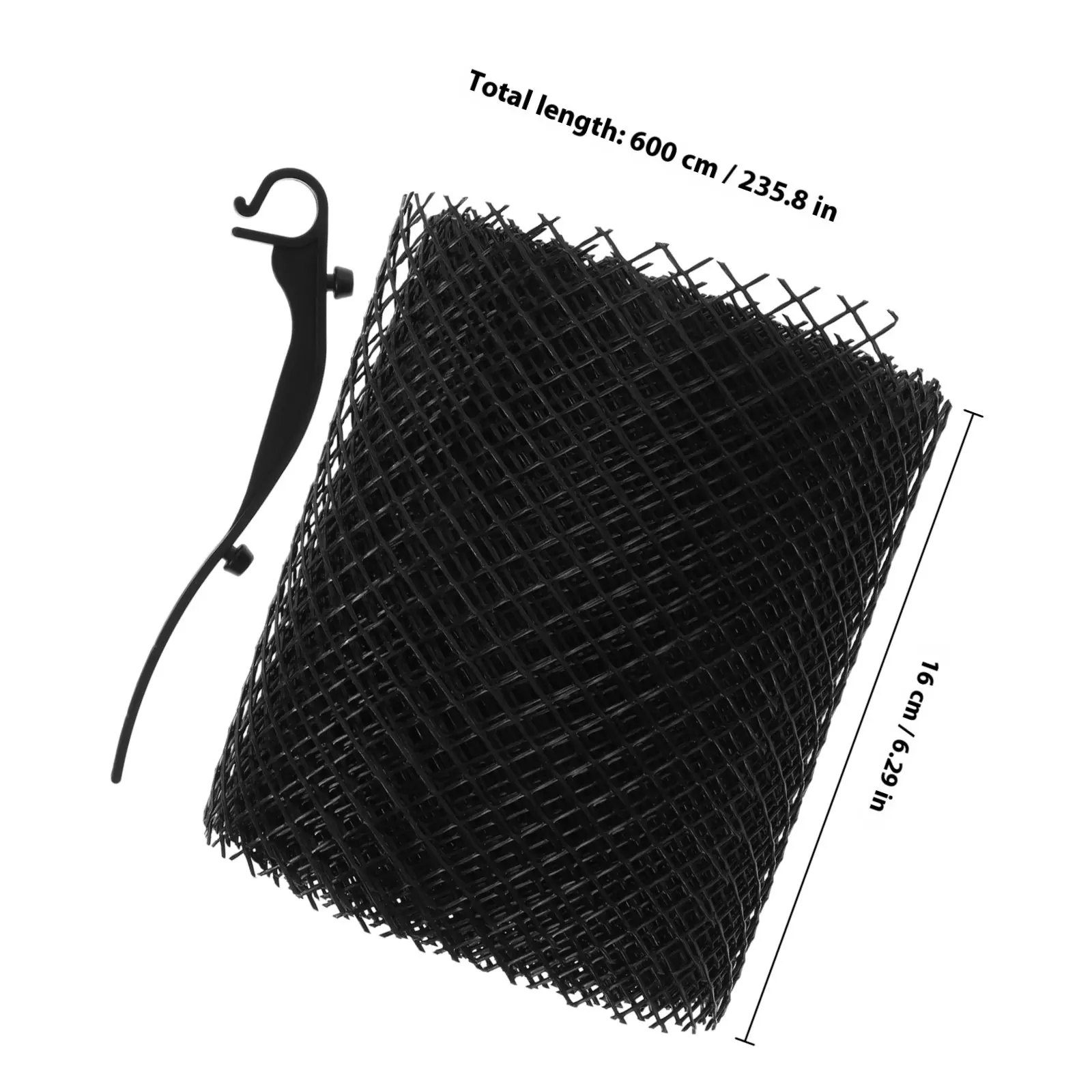 1 Roll Pe PP Gutter Guard Mesh Heavy Duty Woven Wire Mesh for Leaf Debris Protection Easy Install Rainwater Drain Cover Gutter