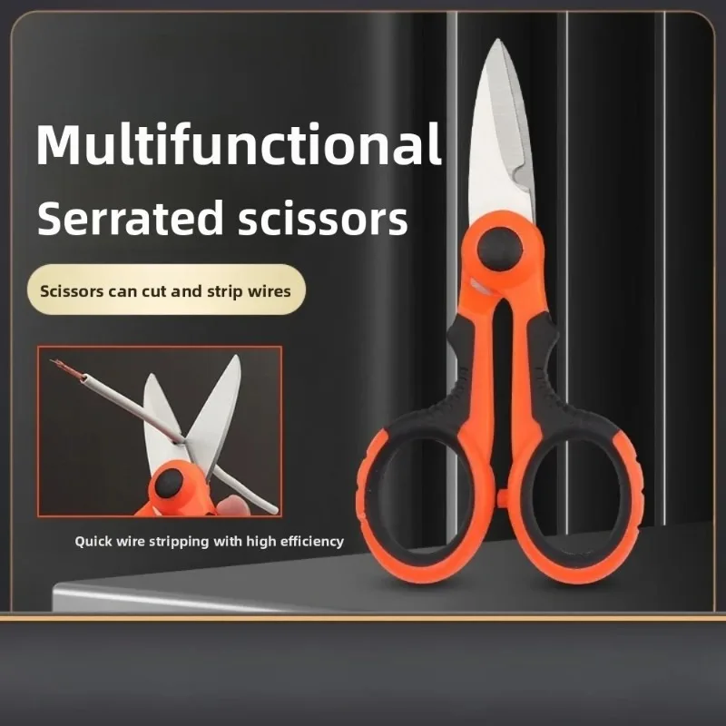 Ein multifunktionales Paar robuste Pferdelnscheren, geeignet zum Angeln, zum Schneiden von Angelschnur und Bleihaut zum Angeln