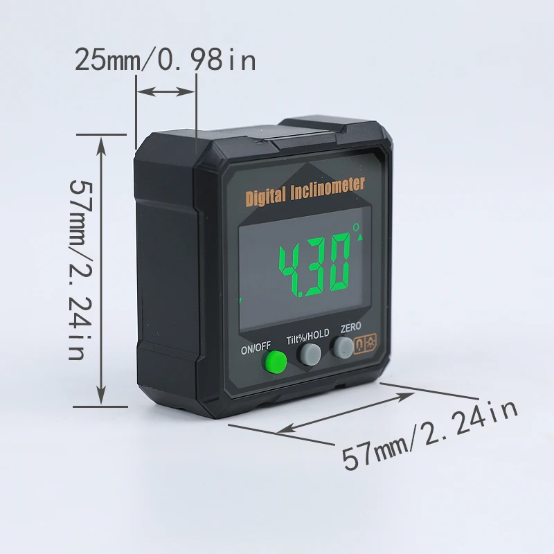 IP54/IP65 Magnetischer digitaler Winkelmesser mit Hintergrundbeleuchtung und/ohne Doppellaser – Detail 22