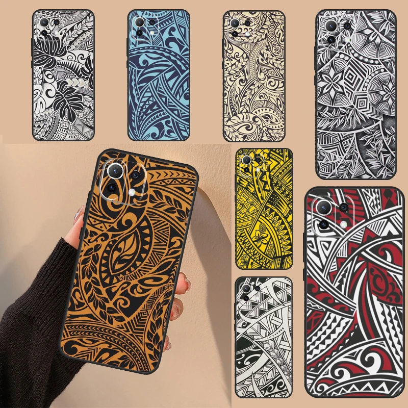 Maori Tribal Samoan Polynesian Print For Xiaomi 13 Ultra 11T 12T Pro 12 Lite 12X Case For POCO X5 X3 F5 Pro M6 M5s F4 X4 GT F3