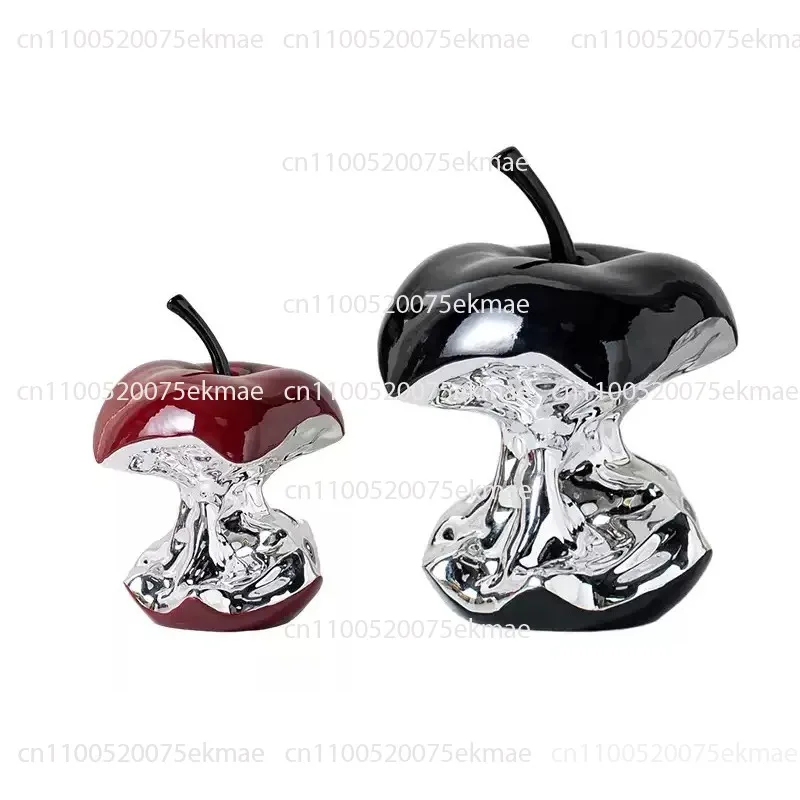 Electroplated Apple: Modern Minimalist Artistic Ornament, Show Flat, Hallway, Wine Cabinet, Soft Furnishings