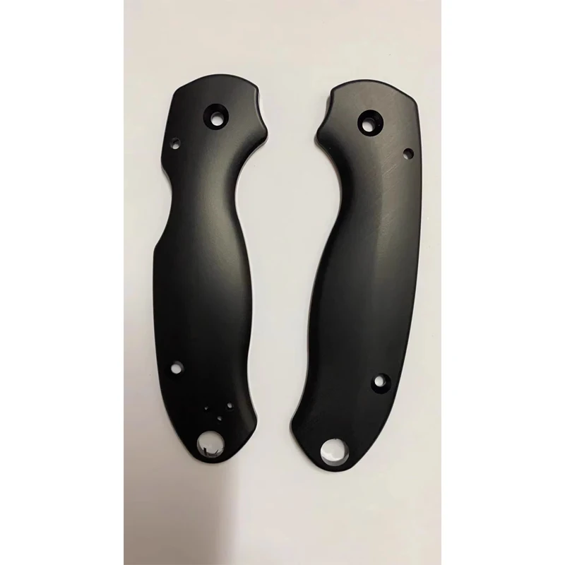 1 Pair Black PEI Grip Knife Handle Scales for Spyderco C223 Para3 Knives