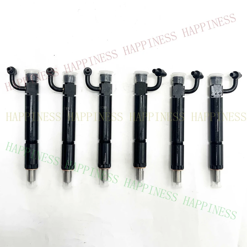 RP+   6X Fuel Injector w/Nozzle 688840C91 749763C91 780328 for Navistar Engine DT466