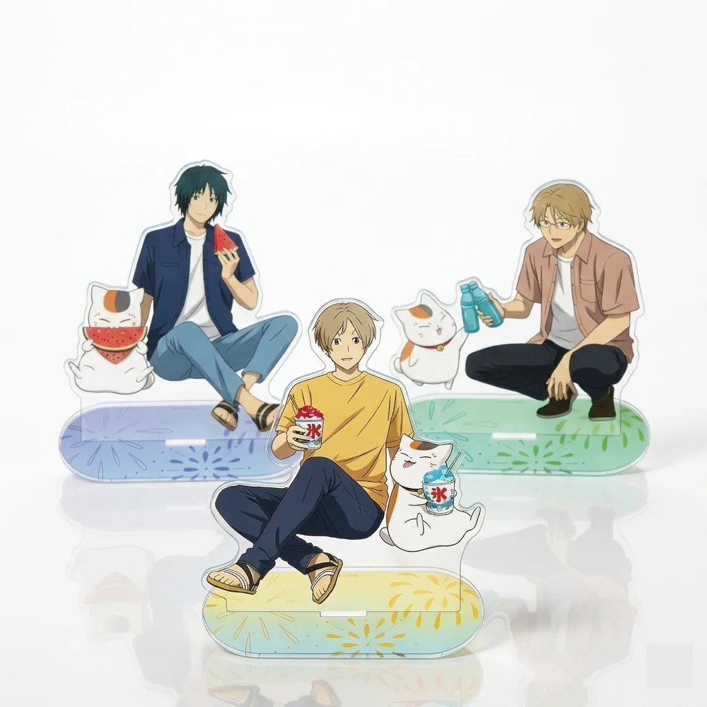 NATSUME YUJINCHO NATSUME книга друзей TAKASHI NATORI NYANKO SENSEI 15CM ACRYLIC STAND модель KEYCHAIN DESKTOP ORNAMEN