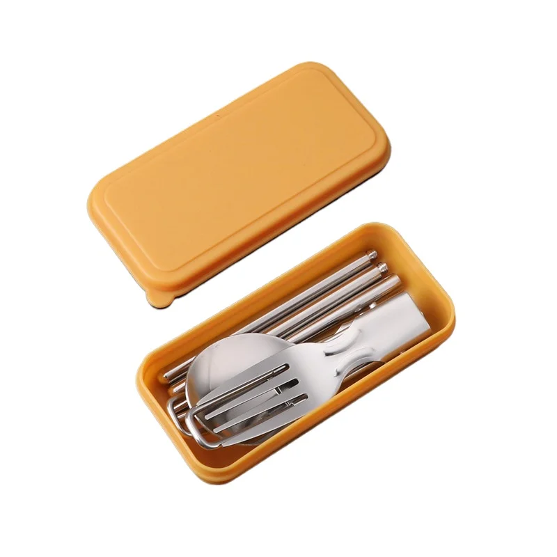 Mini Portable Stainless Steel Cutlery Set for Camping Hiking - 1/3PC Outdoor Tableware with Spoon And Fork Cooking Supplies