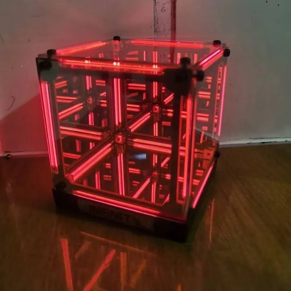 USB Charging Atmosphere Lamp Soft Light Infinite Mirror Effect Night Light Delicate Craftsmanship Desktop Decoration Gaming Desk