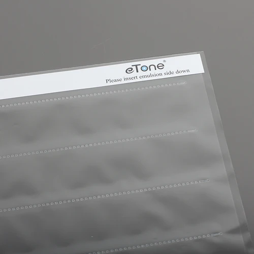 Imagen 2 del producto eTone 35/135mm negativa película almacenamiento página bolsa sin ácido en blanco y negro película almacenamiento página