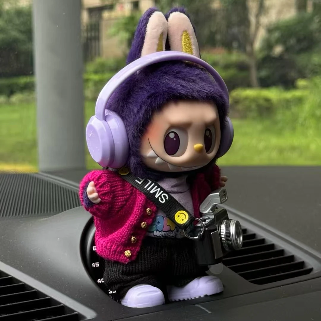 

Miniature Digital SLR 15-17cm For Labubu Doll Decoration Cosplay Solid Color Headset Rain Boot DIY Camera Bag For Dollhouses