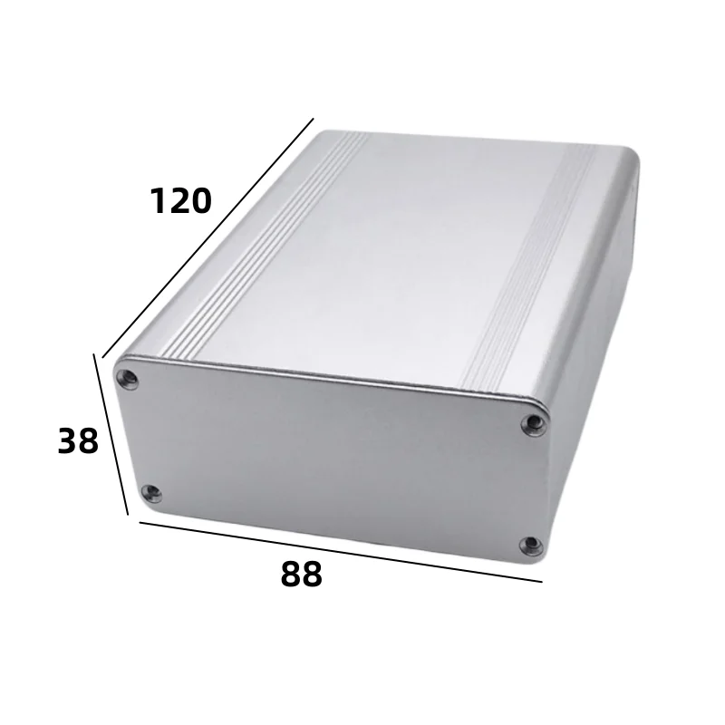 Aluminum profile aluminum alloy box split battery circuit board shell 120x88x38mm