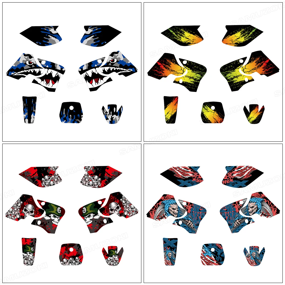 

Fit for Yamaha TTR 90 TTR90 2000 -2007 2001 2002 2003 04 05 06 Motocross Deco Decals Background Graphics Kit Stickers