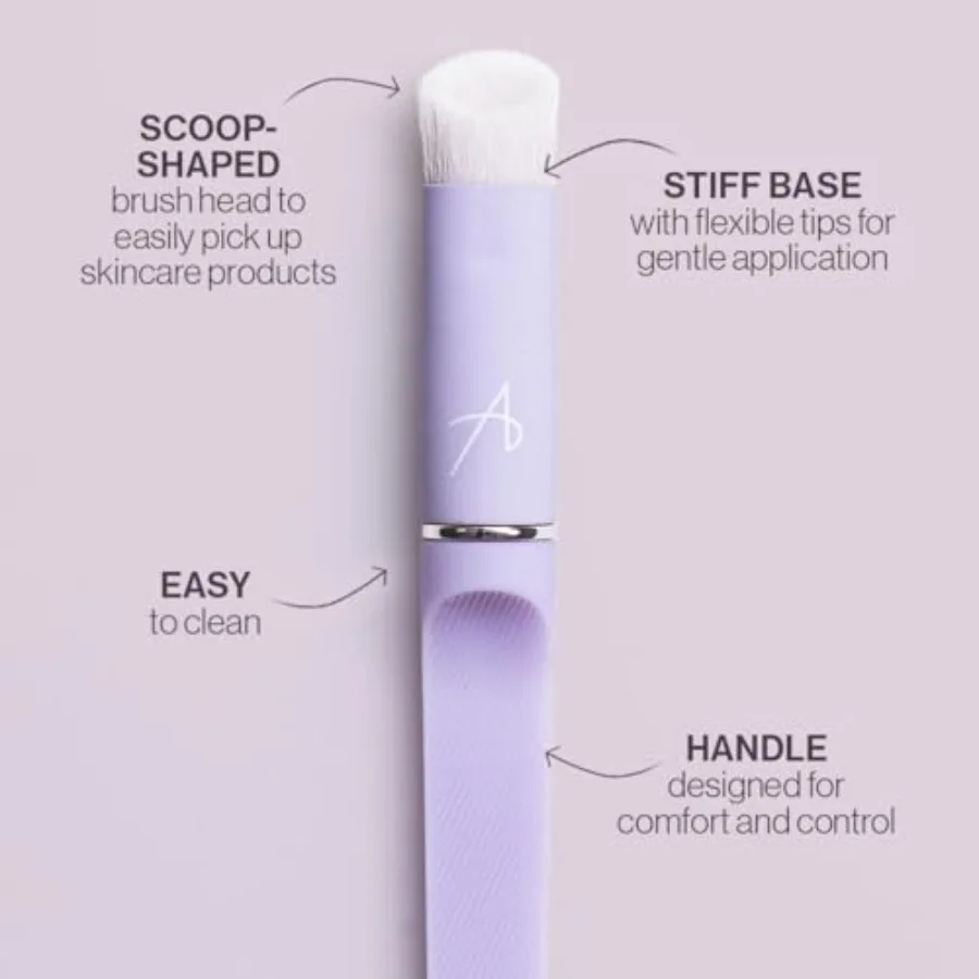 Augenbehandlungspinsel Hochleistungs-Hautpflegewerkzeug für sanfte Anwendung von Augencremes, Seren und Gele, weiche vegane Fasern für Ta