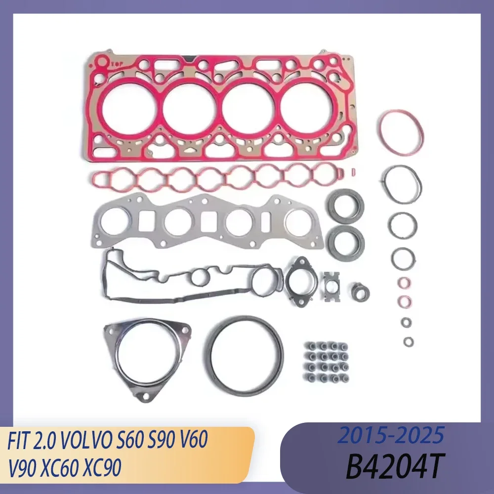 83mm High / Low KW Engine Cylinder Head Rebuild Full Gasket Set Fit 2.0 T L L4 B4204T For 15-25 VOLVO S60 S90 V60 V90 XC60 XC90