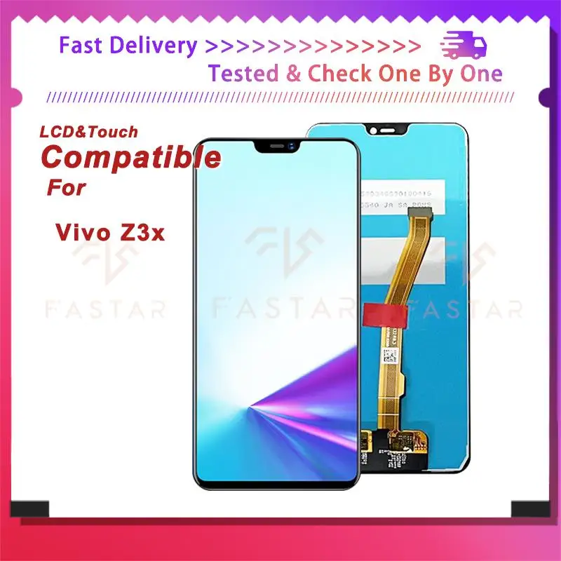 

6.26"Tested For VIVO Z3x V1730GA LCD Display Touch Digitizer Assembly Replacement Phone Screen VIVO Z3x V1730GA lcd