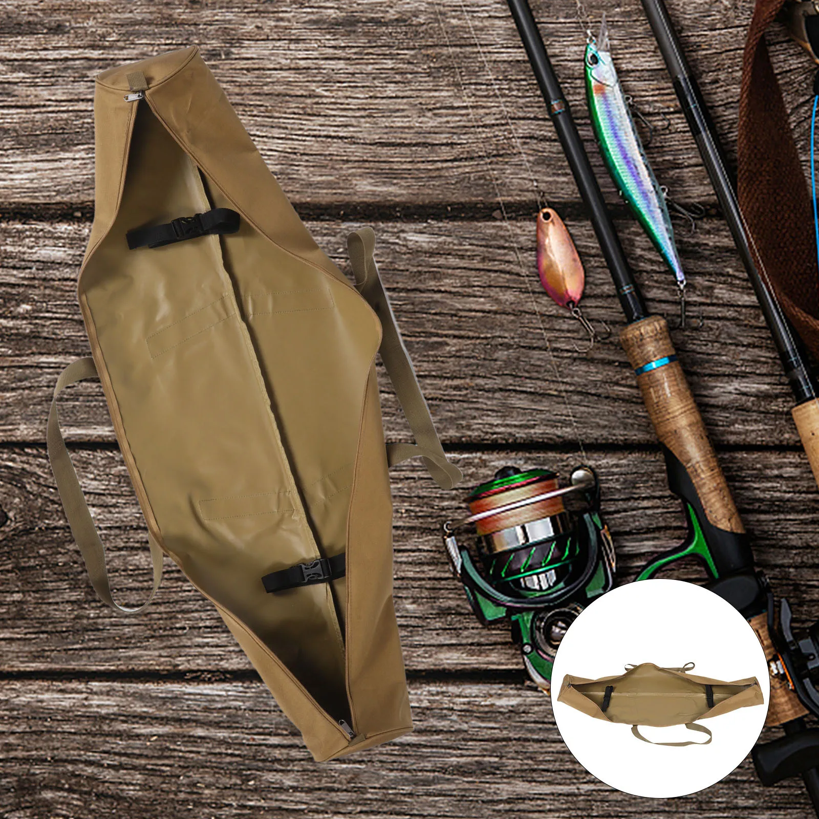 

Outdoor Gear Storage Bag Lightweight Oxford Fabric For Tent Poles Canopy Rods Gear Compact Cylinder Design Quick Access