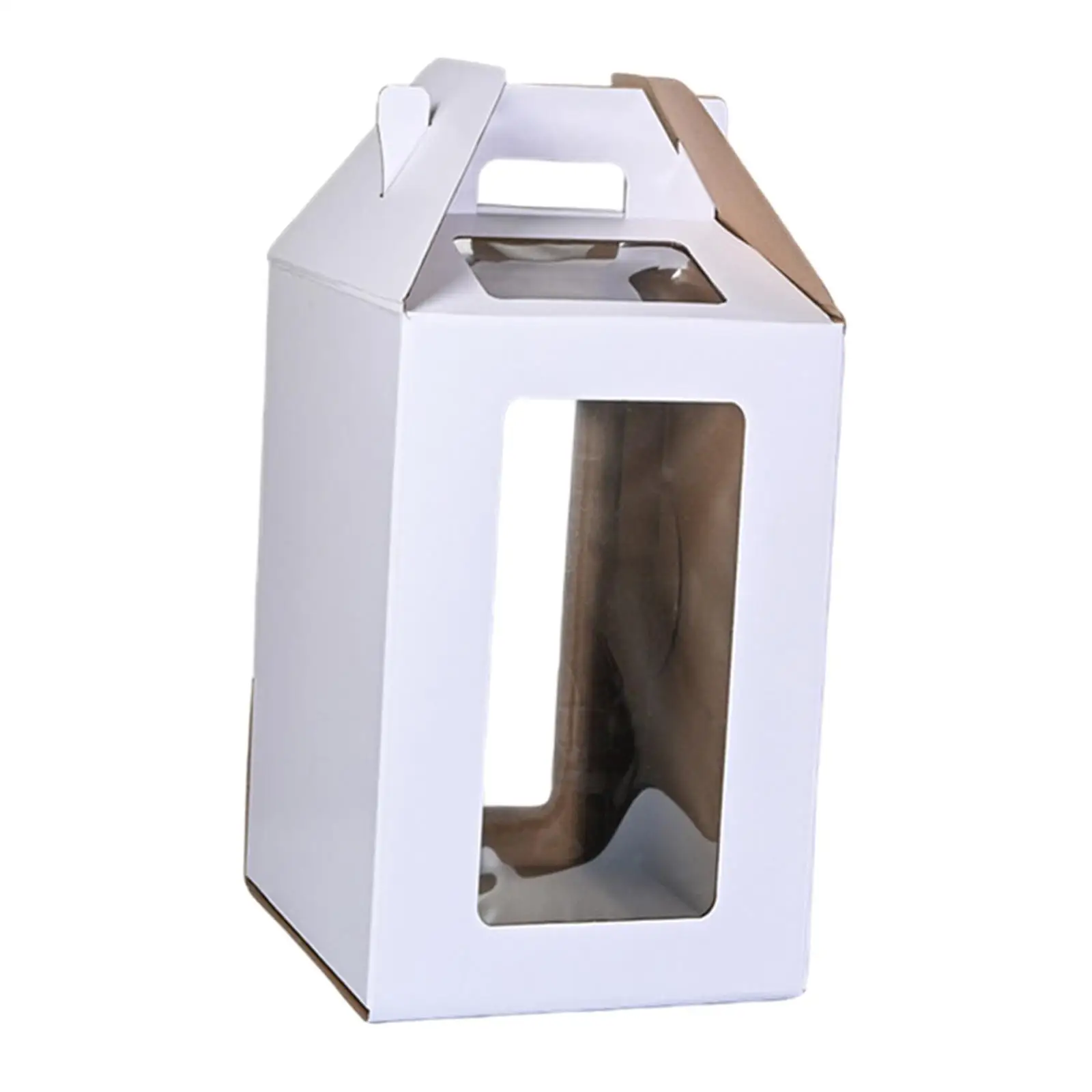 Large Tall Cake Container Portable Handle Storage Tray Bakery Box for Layered Cakes Family Gathering