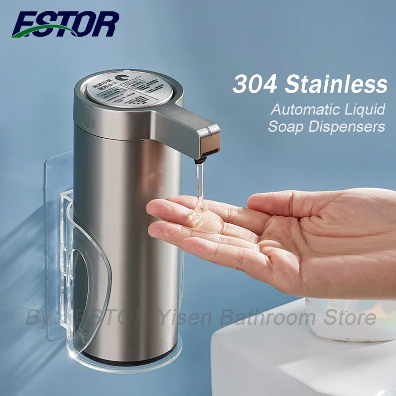 

Intelligent automatic sensing 304 stainless steel soap dispenser，Kitchen Soap Machine Automatic Sensor Out of Hand Sanitizer Sma