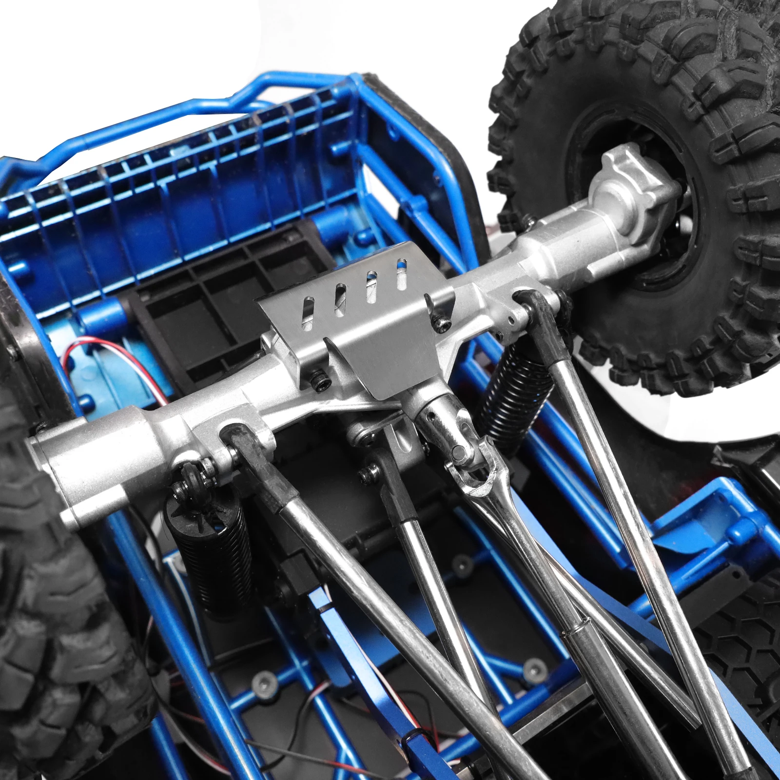 ステンレス鋼プレートシャーシアーマー MJX ハイパーゴー 1/8 H8P シミュレーションフォードマスタングリモートコントロールカーアクセサリー