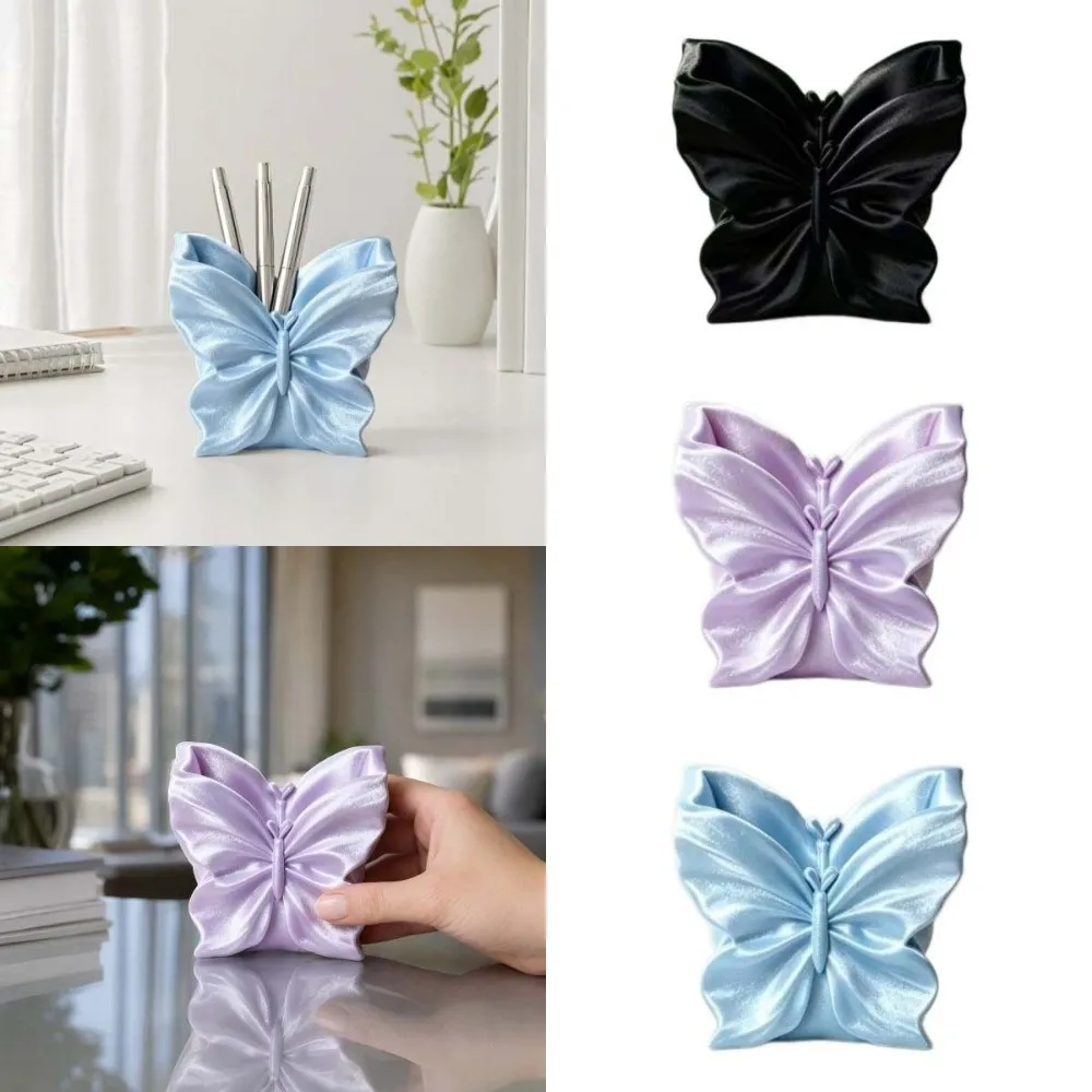 Desktop Organizer Butterfly Pen Holder Stationery Storage Pencil Rack 3D Printed Pen Stand Stable Pen Container