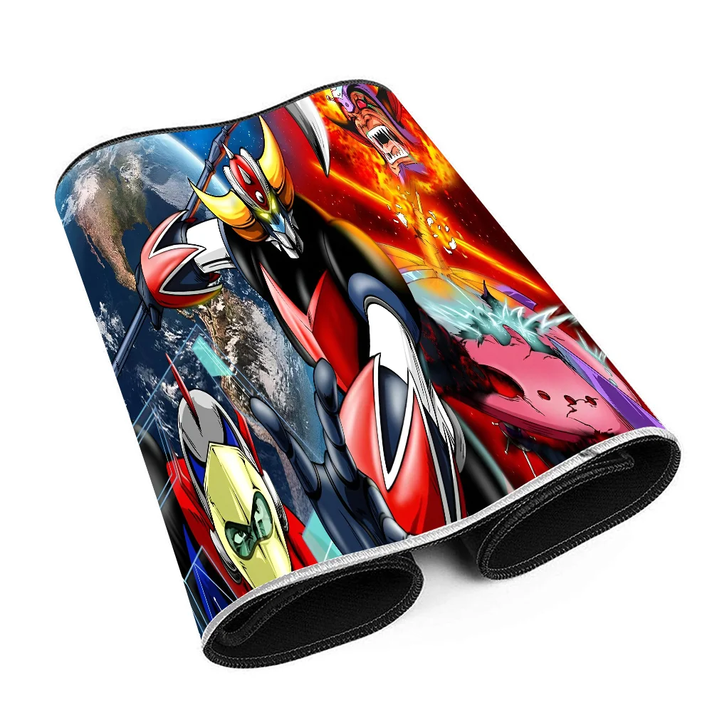 Anime Ufo Robot Goldrake Mousepad Desk Pad Gaming Accessories Prime Gaming XXL Keyboard Pad Stitched Pad Desk Pad