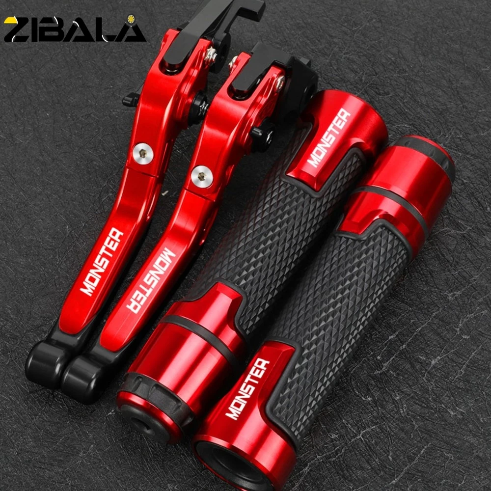 

Brake Clutch Levers Handlebar Grip Handles bar Hand Grips FOR Ducati Monster M 400 600 620 750 919 796 696 M600 ST2 S2R 800