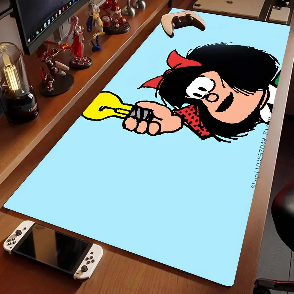 Manga Cartoon M-Mafalda Mousepad Non-slip Suitable For Office Computers Laptops E-sports Game Desk Mats XXL Keyboard